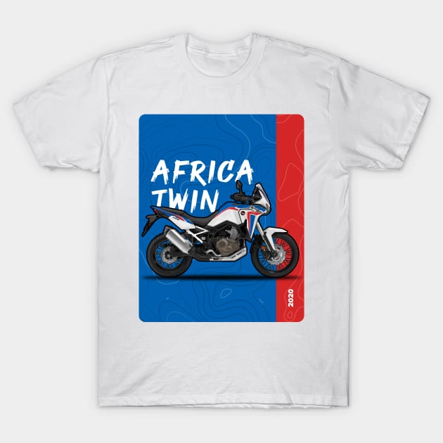 Africa Twin 1100 T-Shirt by Tomislav Lozić